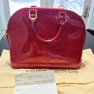 Louis Vuitton Red Alma PM Bag